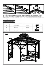 Предварительный просмотр 6 страницы Sunjoy 110102017 Assembly Instruction Manual