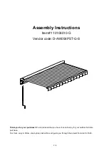 Preview for 1 page of Sunjoy 110108010-G Assembly Instructions Manual