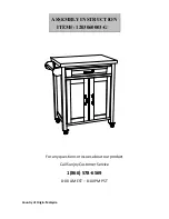 Preview for 1 page of Sunjoy 1203060003-G Assembly Instructions Manual