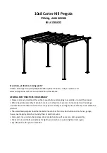 Предварительный просмотр 1 страницы Sunjoy 1281022 Manual