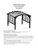 Sunjoy 1406710 Assembly Instructions Manual предпросмотр