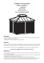 Предварительный просмотр 2 страницы Sunjoy 164706 Assembly Instructions Manual