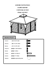 Предварительный просмотр 1 страницы Sunjoy 38115035 Assembly Instructions Manual