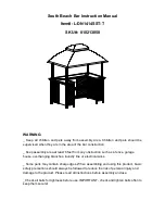 Preview for 1 page of Sunjoy 810213850 Instruction Manual