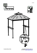 Предварительный просмотр 16 страницы Sunjoy 810410415 Assembly Instruction Manual