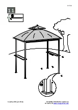 Предварительный просмотр 17 страницы Sunjoy 810410415 Assembly Instruction Manual