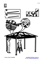 Предварительный просмотр 18 страницы Sunjoy 810452412 Assembly Instruction Manual