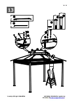 Предварительный просмотр 22 страницы Sunjoy 810452412 Assembly Instruction Manual