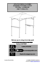 Sunjoy 810461192 Assembly Instruction Manual предпросмотр