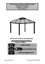 Предварительный просмотр 1 страницы Sunjoy 810461194 Assembly Instruction Manual