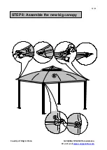 Предварительный просмотр 12 страницы Sunjoy 810461194 Assembly Instruction Manual