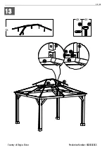 Предварительный просмотр 22 страницы Sunjoy A102007500 Assembly Instruction Manual