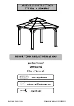 Sunjoy A102008100 Assembly Instruction Manual preview