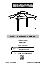 Sunjoy A102008600 Assembly Instruction Manual предпросмотр