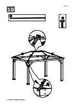 Предварительный просмотр 20 страницы Sunjoy A102008600 Assembly Instruction Manual