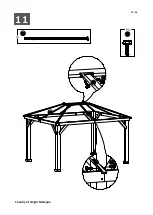 Предварительный просмотр 21 страницы Sunjoy A102008600 Assembly Instruction Manual