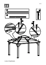 Предварительный просмотр 34 страницы Sunjoy A102008600 Assembly Instruction Manual