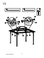 Предварительный просмотр 22 страницы Sunjoy A102009100 Assembly Instruction Manual