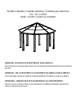 Preview for 1 page of Sunjoy A102009800 User Manual