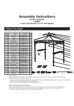 Preview for 1 page of Sunjoy A103000704 Assembly Instructions