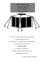 Sunjoy Avalon  L-GZ816PST Instruction Manual preview