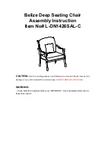 Sunjoy Belize L-DN1426SAL-C Assembly Instruction Manual preview