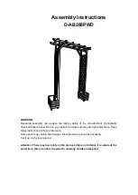 Предварительный просмотр 1 страницы Sunjoy D-AB268PWD Assembly Instructions