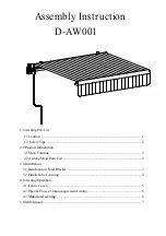 Sunjoy D-AW001 Assembly Instruction Manual preview