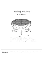 Sunjoy D-FT007PST Assembly Instruction Manual предпросмотр