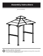 Sunjoy D-GG038PST Assembly Instructions Manual preview