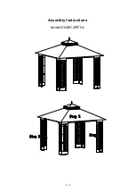 Sunjoy D-GZ812PST-A Assembly Instructions Manual предпросмотр