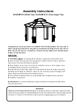 Sunjoy D-GZ840PST-C Assembly Instructions Manual preview