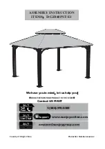 Sunjoy D-GZ840PST-E1 Assembly Instructions Manual preview