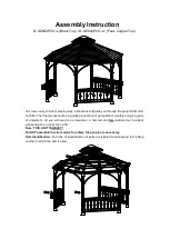 Sunjoy D-GZ842PCO-L Assembly Instruction Manual предпросмотр