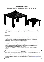 Preview for 1 page of Sunjoy D-GZ844PCO-J Assembly Instructions Manual