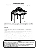 Предварительный просмотр 1 страницы Sunjoy D-GZ846PCO-I Assembly Instructions Manual