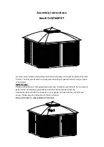 Preview for 1 page of Sunjoy D-GZ942PST Assembly Instructions Manual