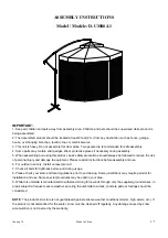 Preview for 1 page of Sunjoy D-UM004-1 Assembly Instructions Manual