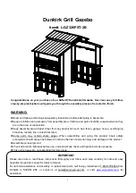 Предварительный просмотр 1 страницы Sunjoy Dunkirk L-GZ326PST-2B Manual