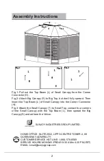 Preview for 3 page of Sunjoy Essential Garden L-GZ454PST Use And Care Manual