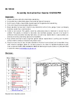 Sunjoy G-GZ032PWI Assembly Instruction предпросмотр