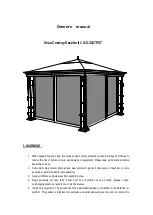 Предварительный просмотр 1 страницы Sunjoy G-GZ107PST Owner'S Manual