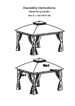 Предварительный просмотр 1 страницы Sunjoy Healdsburg Gazebo Assembly Instructions Manual