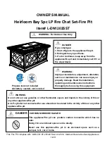 Предварительный просмотр 1 страницы Sunjoy Heirloom Bay L-DN1202SST Owner'S Manual