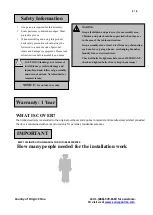 Preview for 2 page of Sunjoy INNISBROOK L-DN1780SST-E-T Assembly Instruction Manual