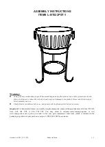 Предварительный просмотр 1 страницы Sunjoy L-BT022PST-1 Assembly Instructions