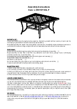 Sunjoy L-DN1137SAL-F Assembly Instructions предпросмотр