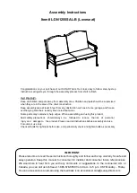 Preview for 1 page of Sunjoy L-DN1255SAL-B Assembly Instructions Manual