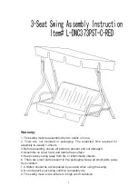 Sunjoy L-DNC373PST-C-RED Assembly Instruction Manual preview