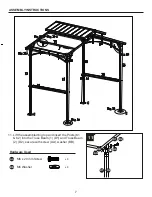 Preview for 8 page of Sunjoy L-GG030PST-B Hardtop Grill Gazebo Manual